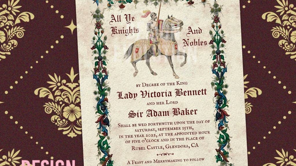 Medieval Renaissance Dragon Knight Template