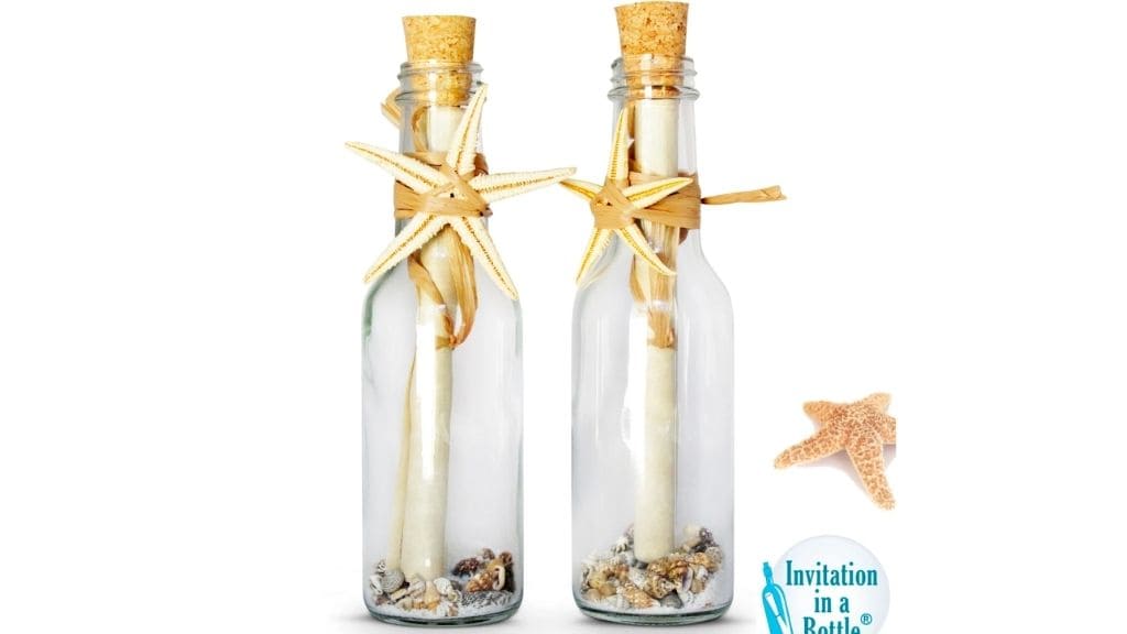 Ocean Shores Message in a Bottle Invitations