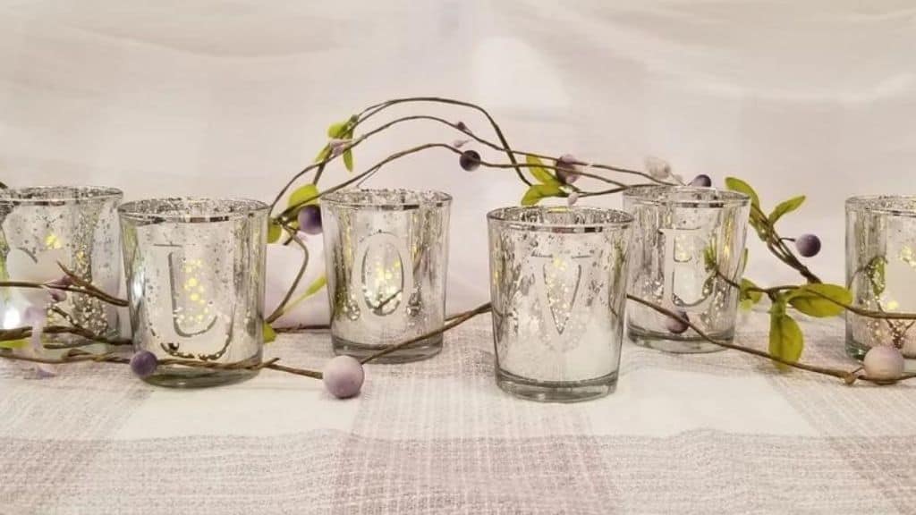 Garland Votive Candle Table Centerpiece