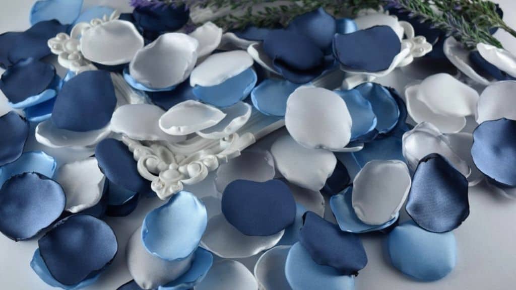 Steel Blue Rose Petals