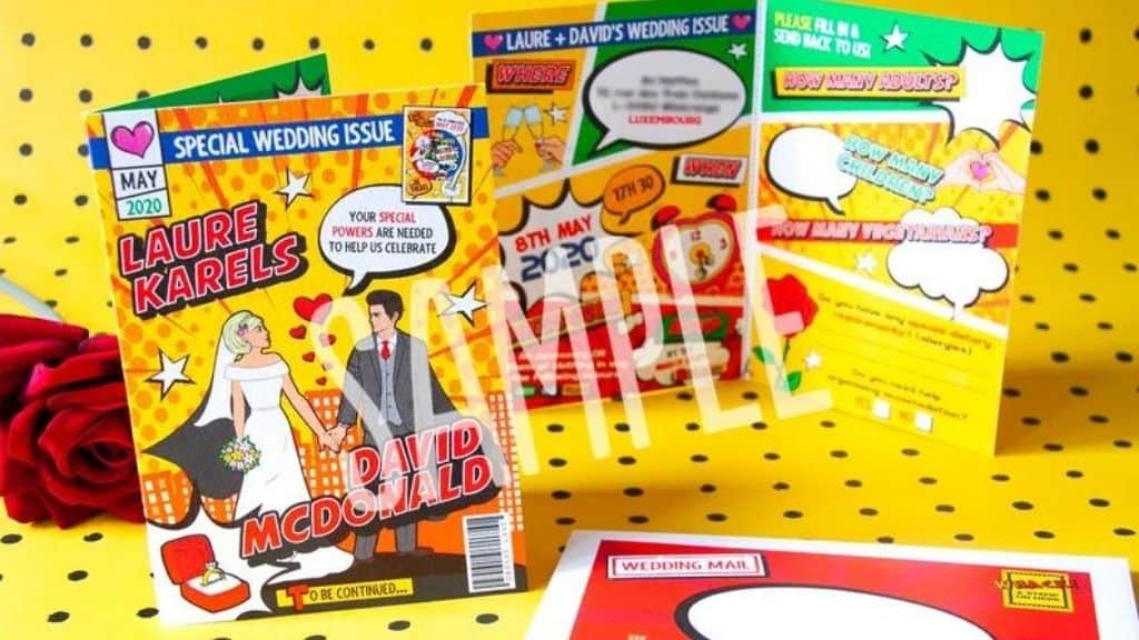 MARVEL Comic Book Wedding Invitation