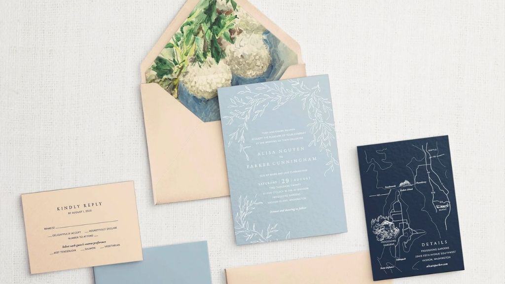 Alisa and Parker Outdoor Wedding Invitation