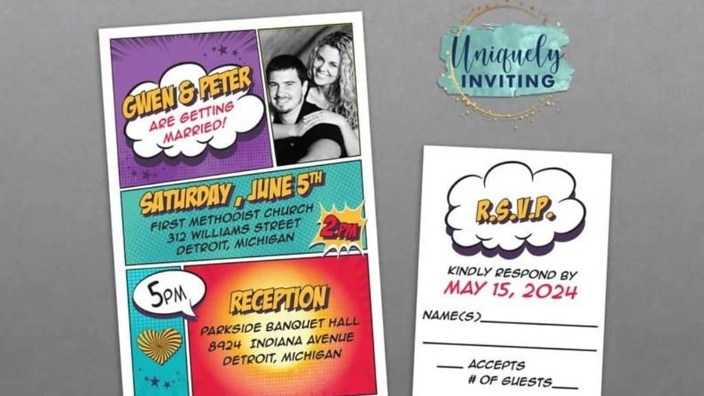 Bam! Pop! Wow! Comic Style Invitations