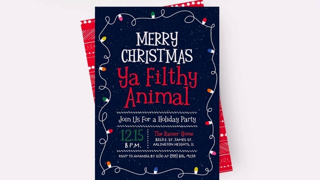 Reply by Design Studio Christmas Invitations