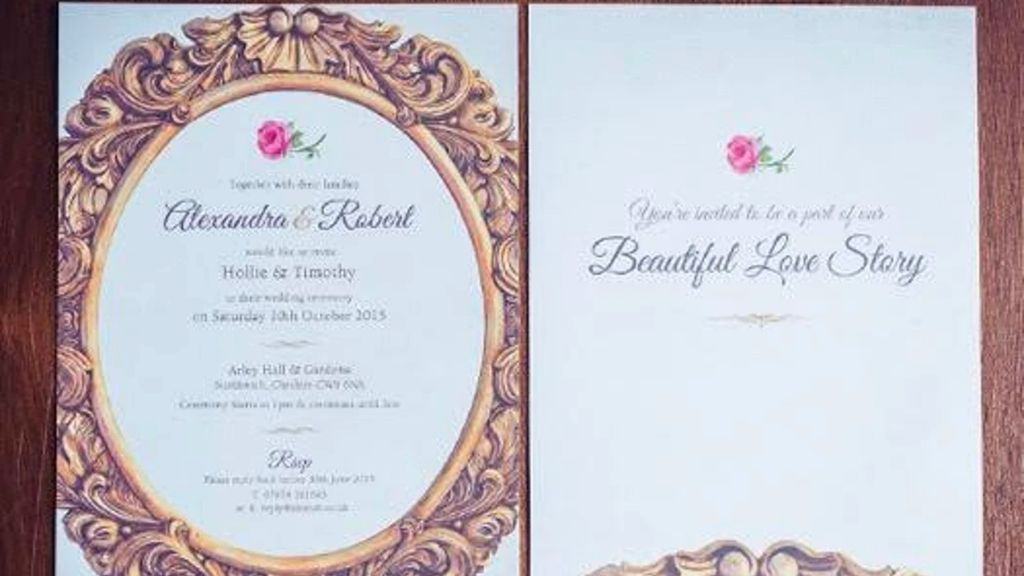 Unique Beauty and the Beast Invitation