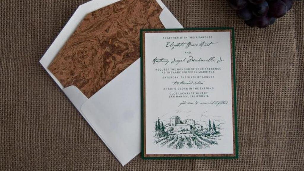 Vineyard Winery Wedding Invitations