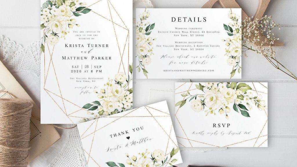 Handwritten Style Wedding Invite Templates