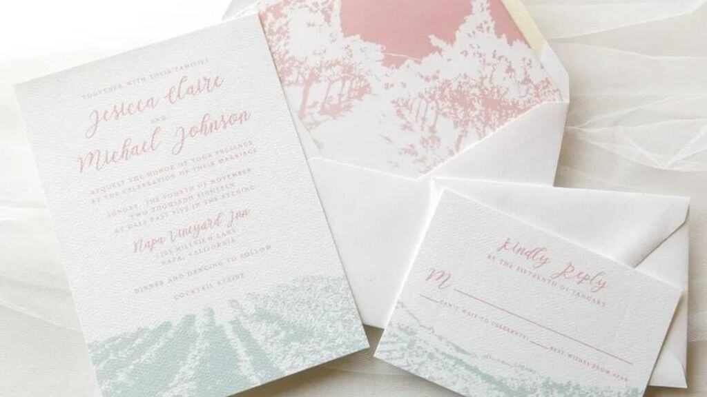 Winery Themed Napa Valley Wedding Invitation
