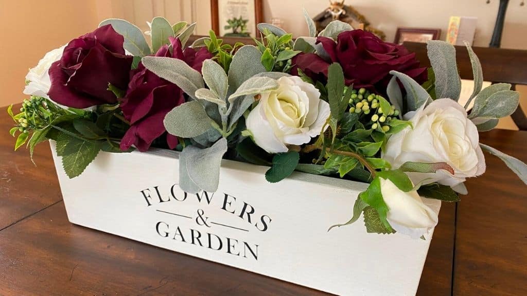 Floral Dining Table Rose Centerpiece