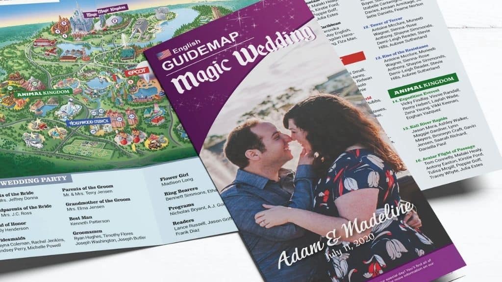 Magic Kingdom Disneyland Wedding Brochure