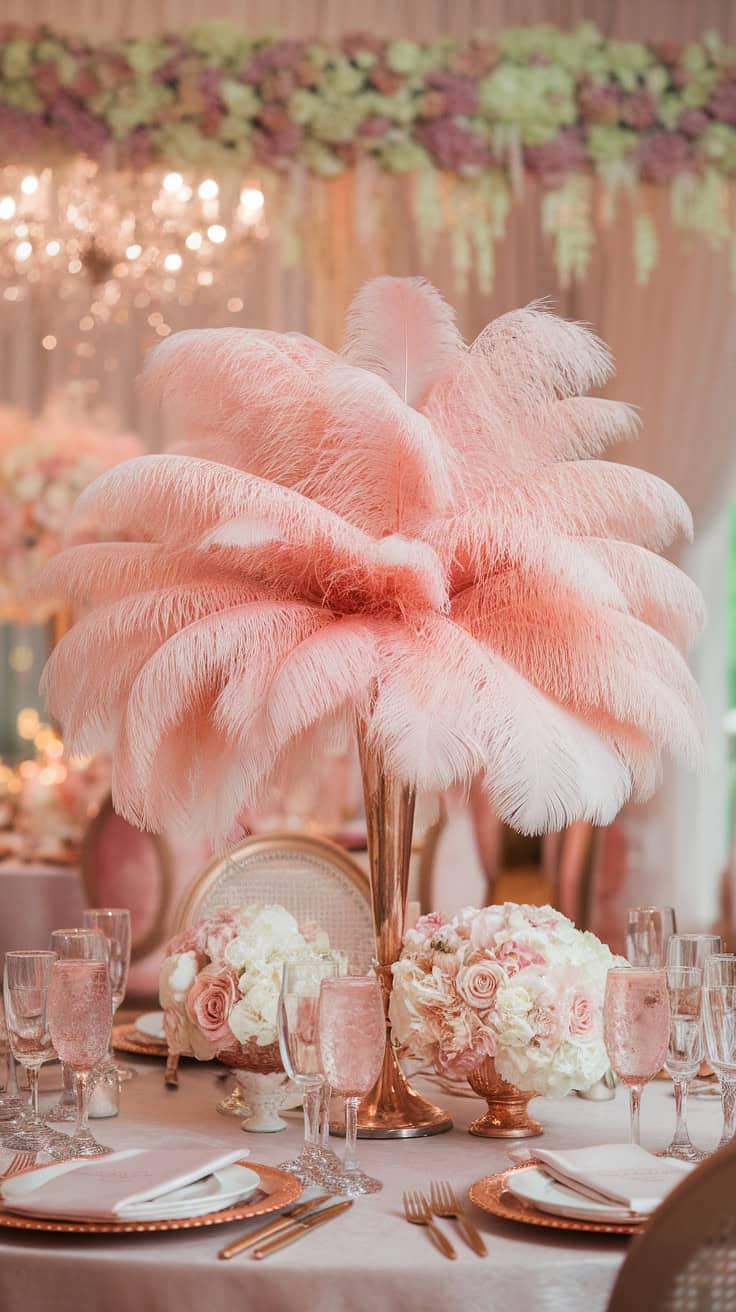 a romantic wedding centerpiece with