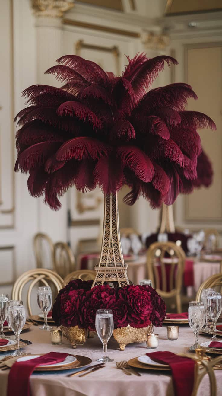 a sumptuous wedding centerpiece with bur cSLI2NPpTveVC6MggAYgDA Ewlh3Li5QpCQ3WqiQtzFOg