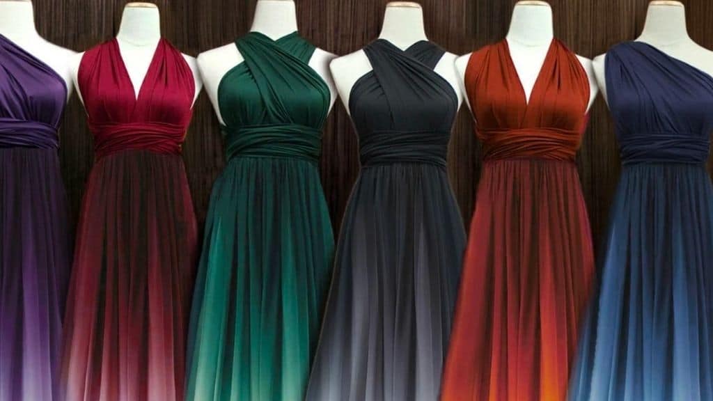TDY Ombre Bridesmaid Maxi Infinity Dress