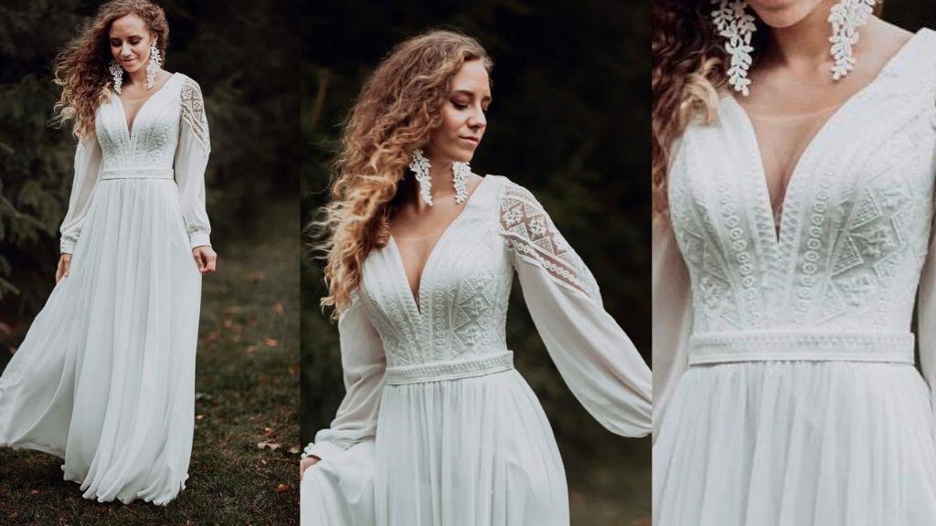 Boho Hippie Customized Wedding Dress