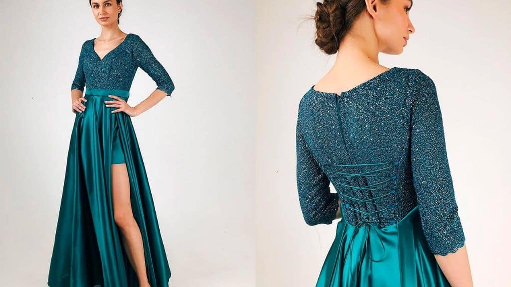 Emerald Green Convertible Prom Dress