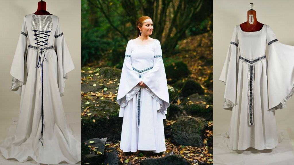 Fantasy Medieval Celtic Wedding Dress