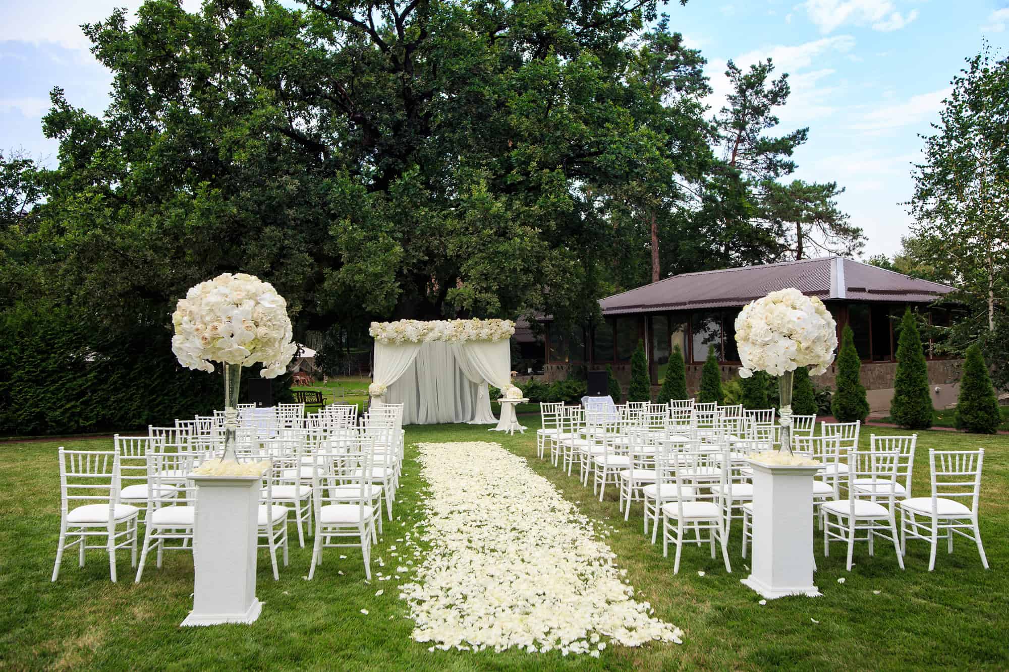 Kissing Balls for Wedding Centerpieces