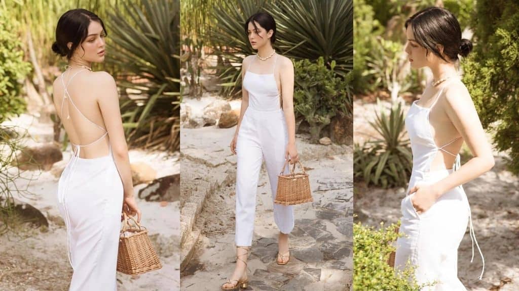 Handmade Open-Back Silk Jumpsuit