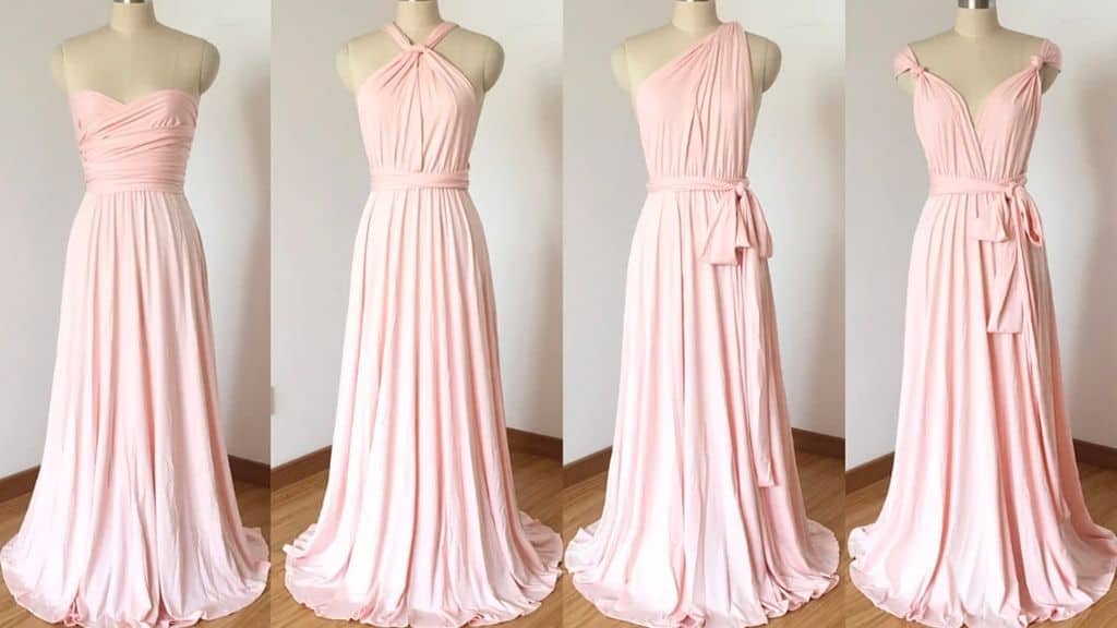 Blush Pink Convertible Bridesmaid Dress