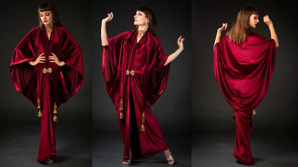 Velvet Great Gatsby 1920s Cocoon Coat