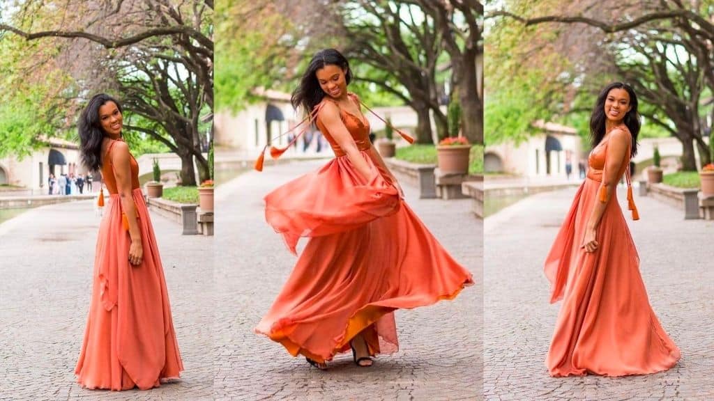 Satin Copper A-Line Bridesmaid Dress