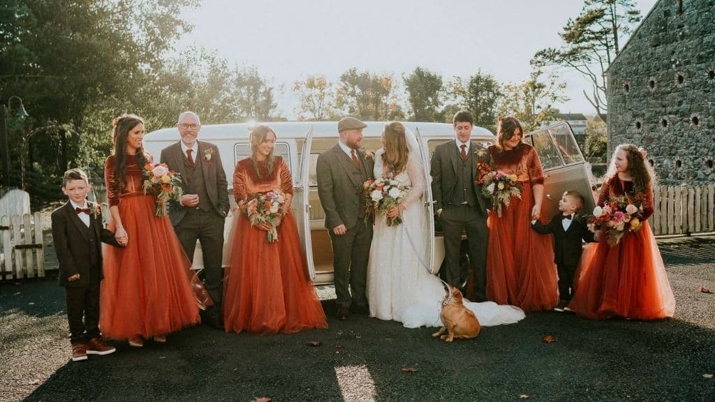 Velvet Long Sleeve Bridesmaid Dress