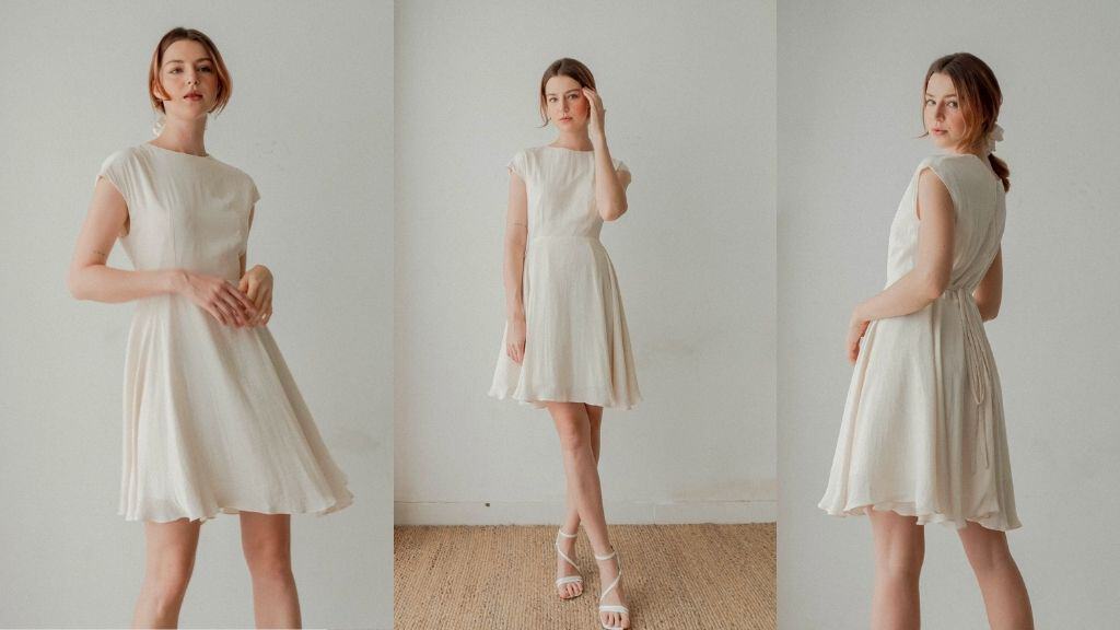 Simple Wedding Dress with Eco-Friendly Silk Blend