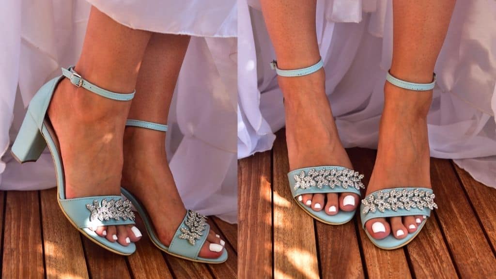 Blue Wedding Sandals