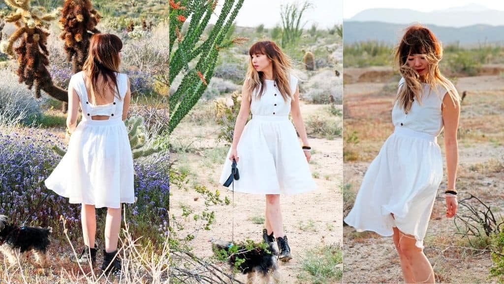 Vintage Cowgirl Cotton Wedding Dress