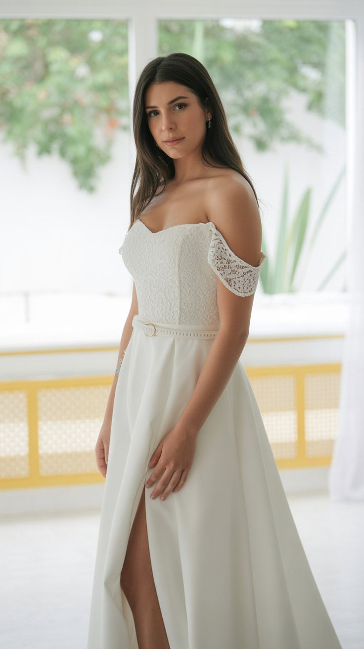 a professional wedding dress photograph