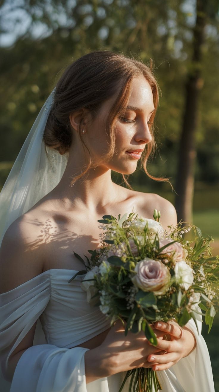 a romantic wedding portrait photograph c z