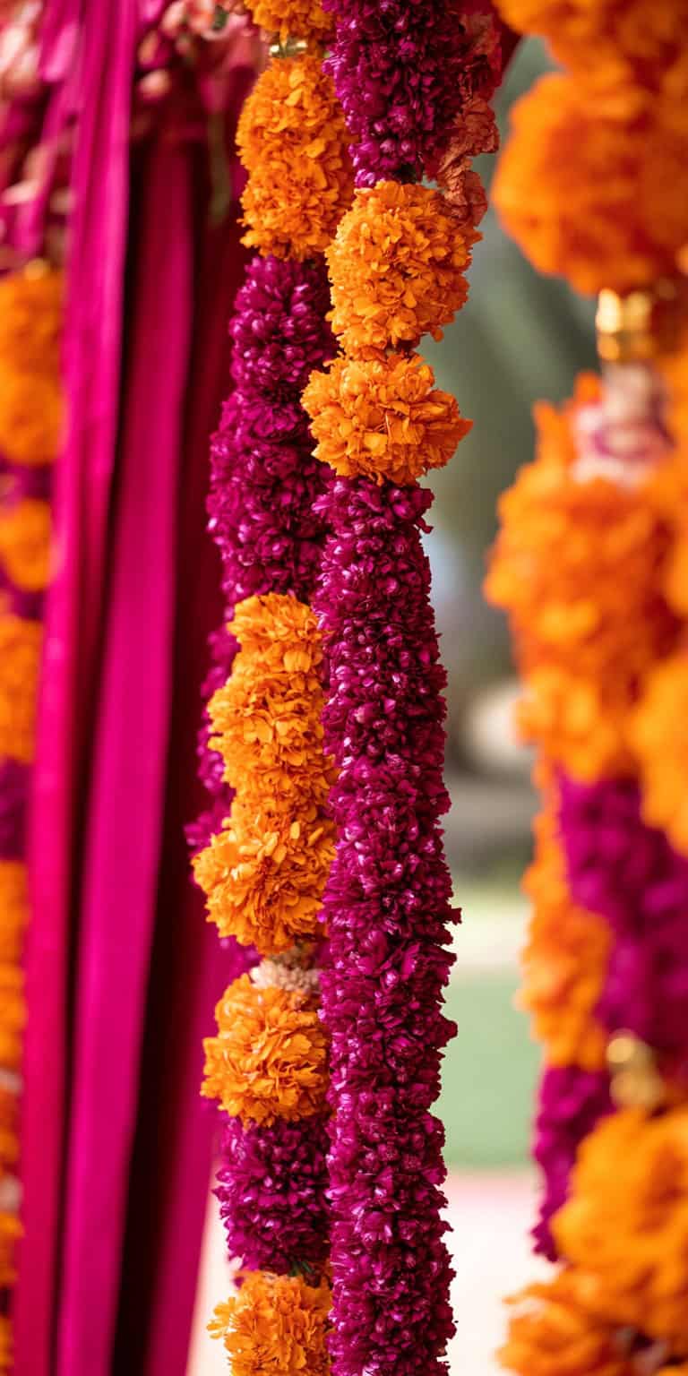 jakecain7 Create an image of vibrant artificial marigold garl 6e7afe9d 75bb 41dc ae6f 268fe79ee609 0