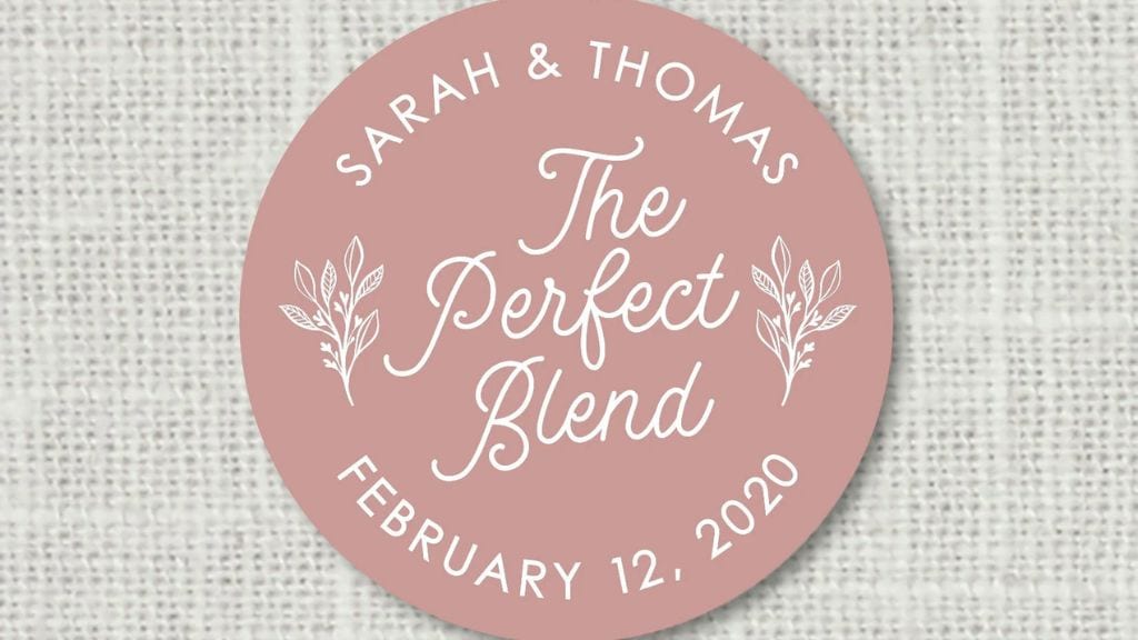 Custom Wedding Favor Stickers