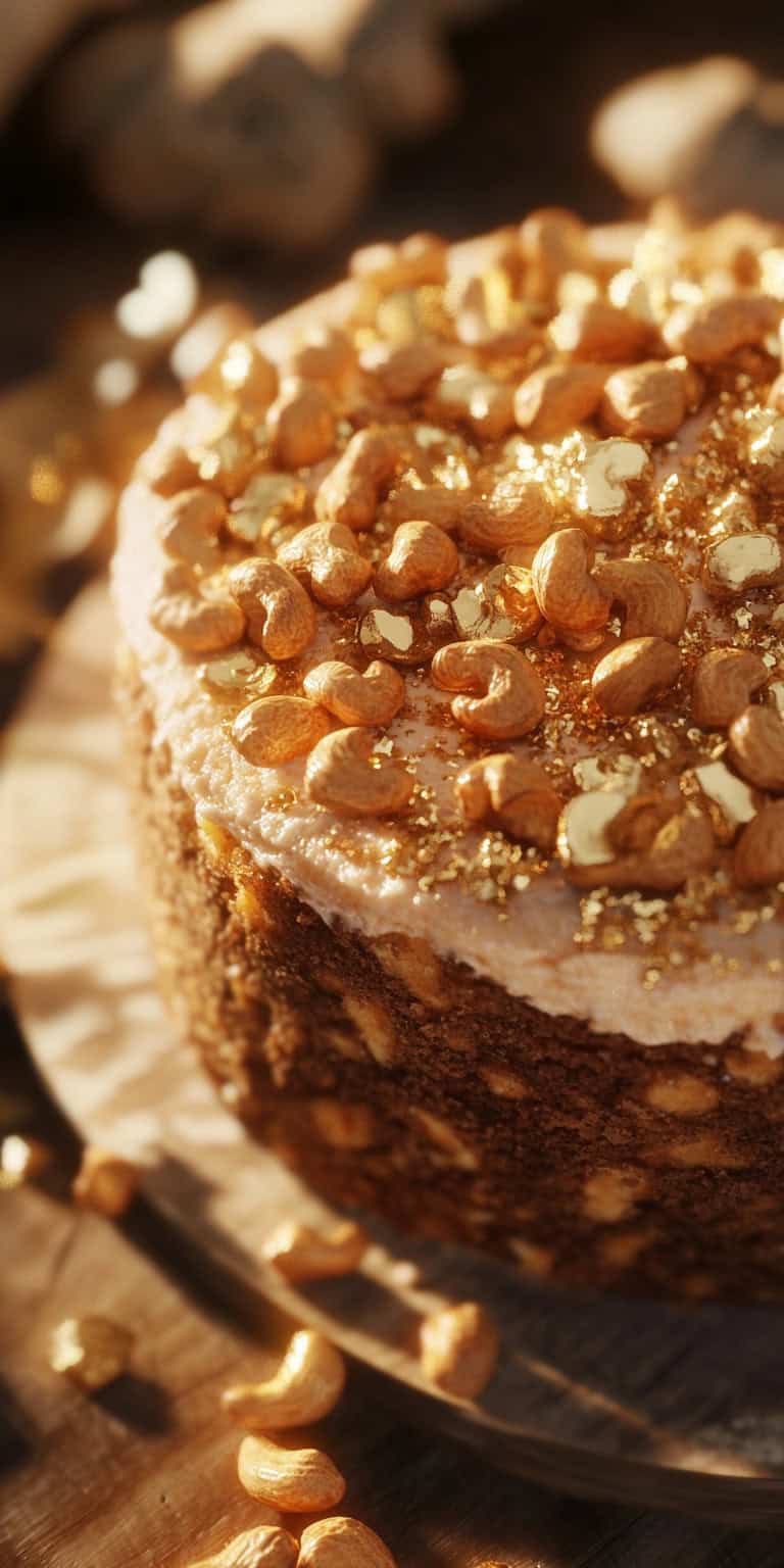 Carrot Cake with Cinnamon roasted Cashews