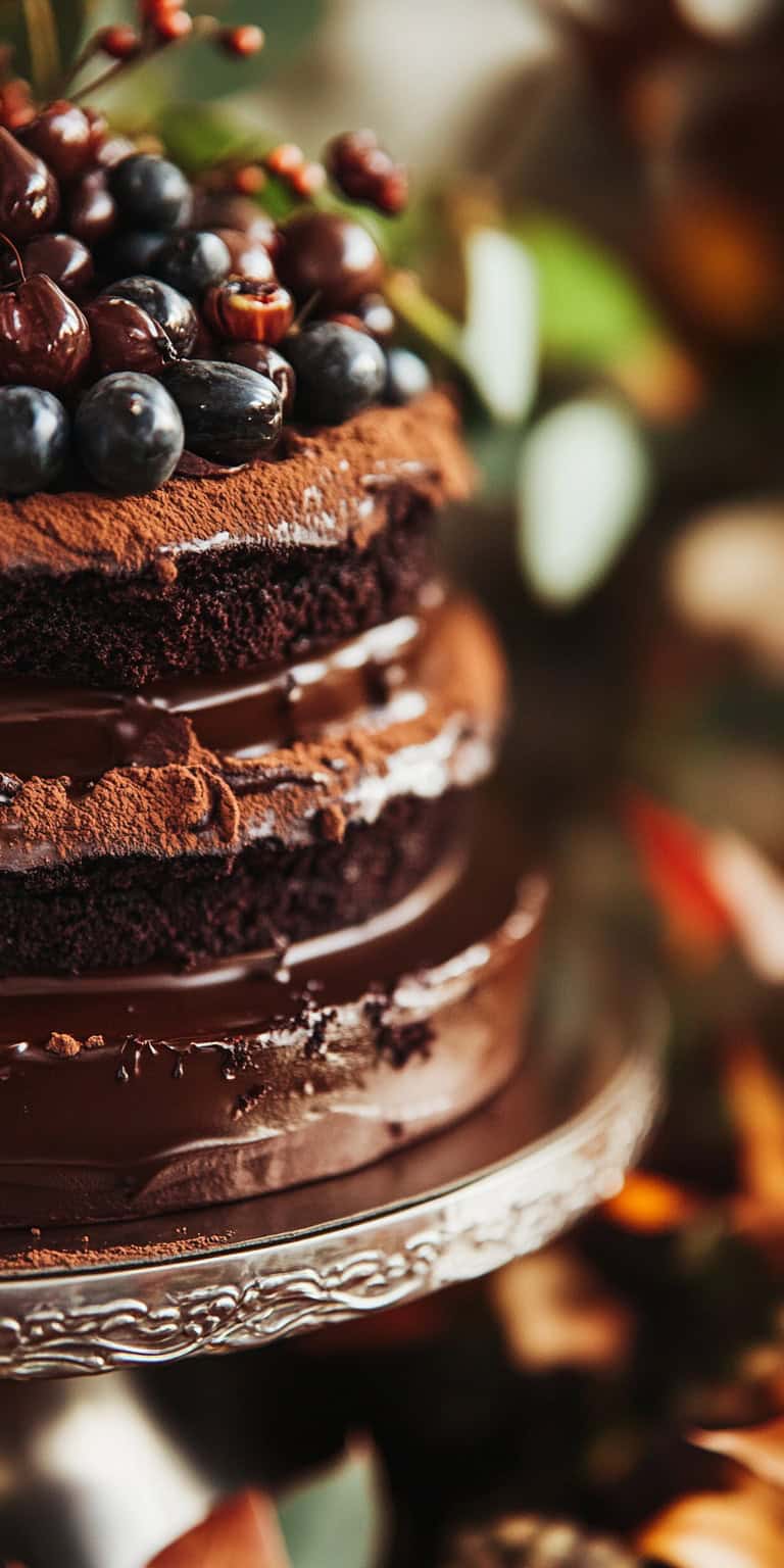 Cassia Cinnamon Dark Choco Wedding Cake