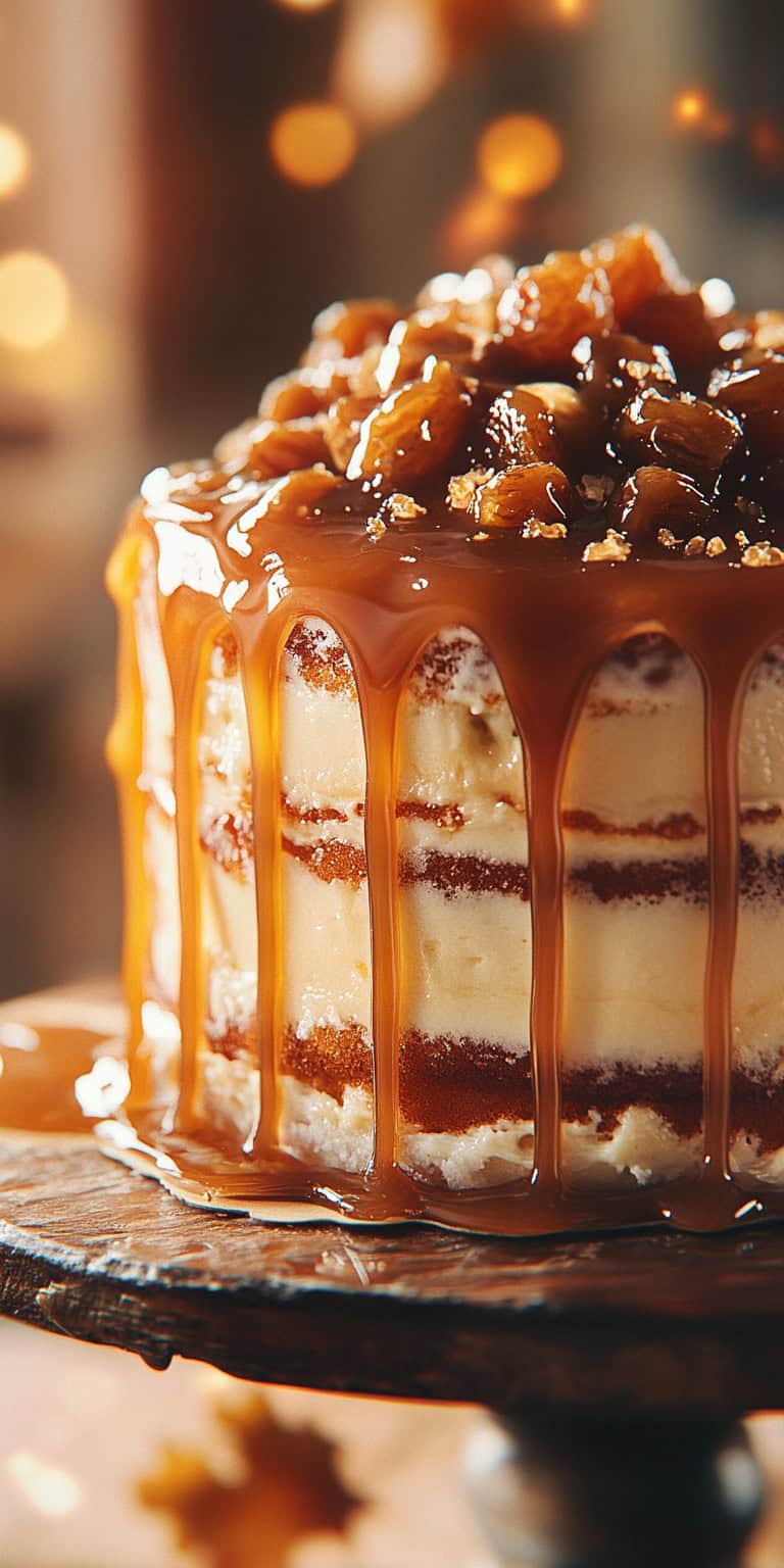 Count On Dark Caramel in a Delicious Fall Wedding Cake