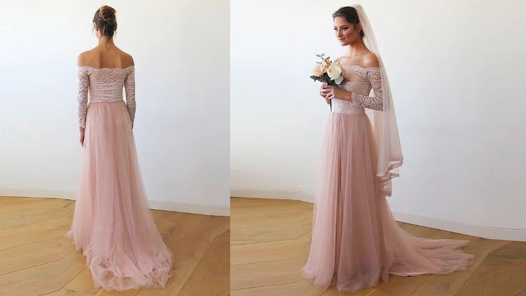 Bestseller Curvy Blush Plus Size Wedding Dress