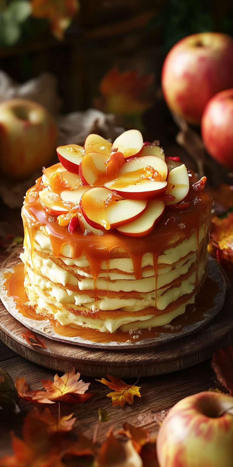French Apple Wedding Cake