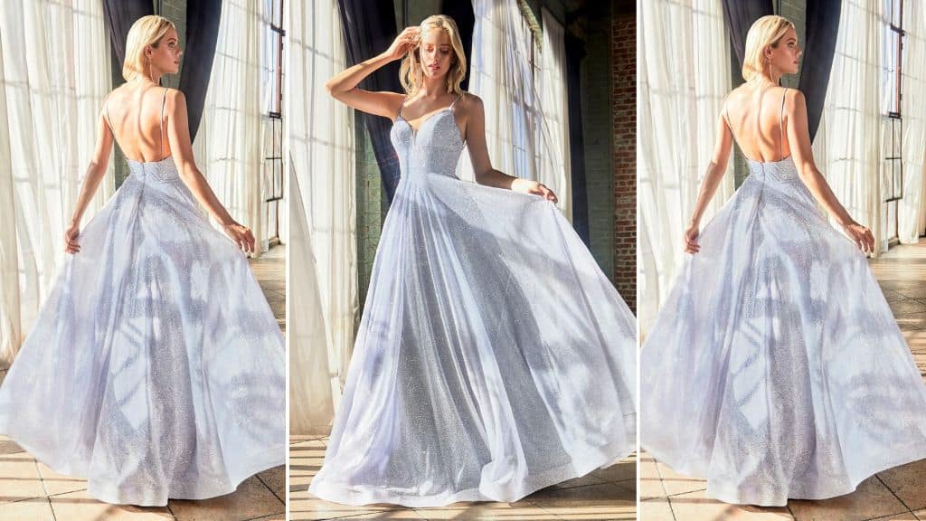 Cinderella Light Blue Glitter Ball Gown