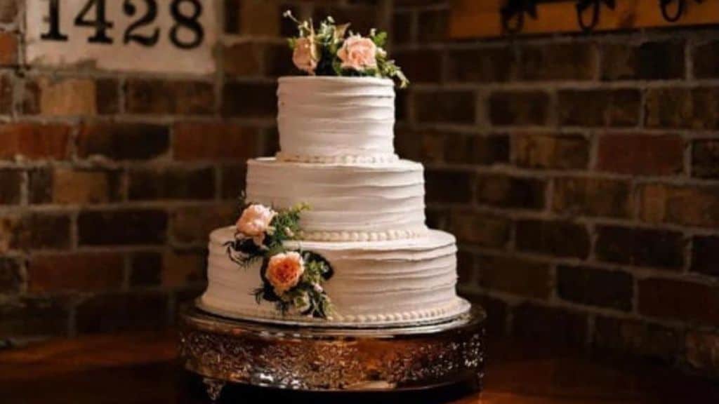 Silk Floral Wedding Cake Topper