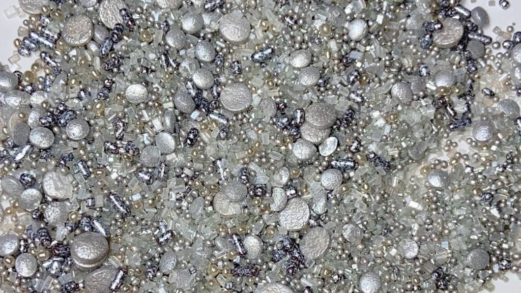 Sparkling in Silver Sprinkle Mix