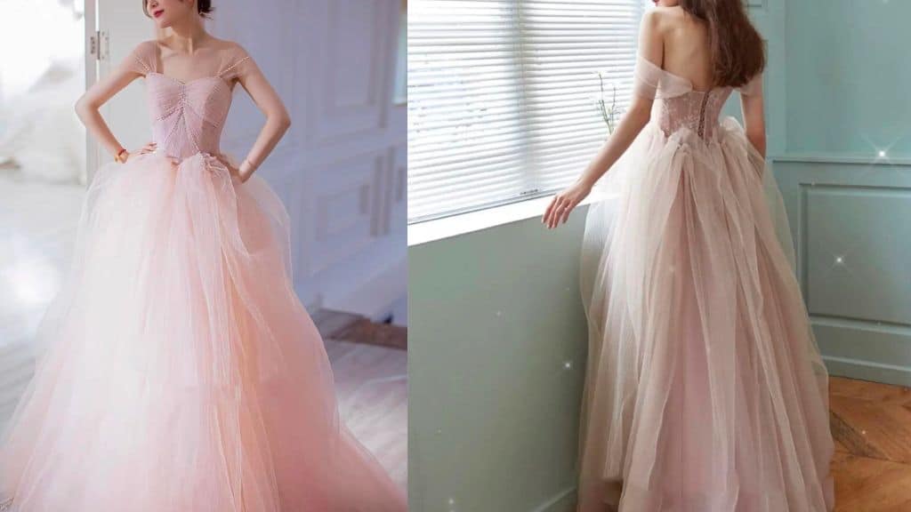 A-line Customizable Tulle Wedding Dress