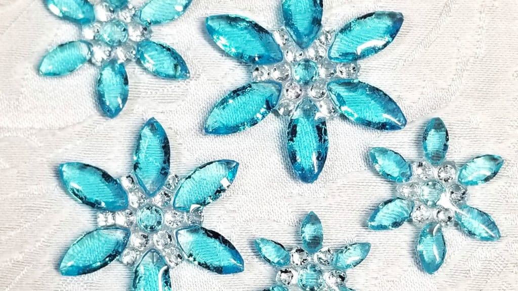 Sugar Snowflakes with Marquise Gemstones
