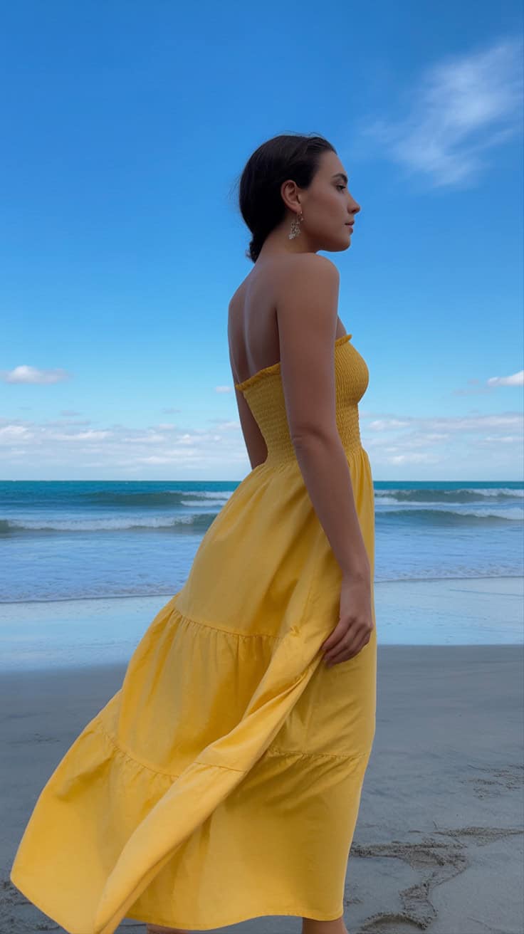 a beachside photograph of a woman in a f FNjRceJhR0qcQEQ450 tRA J8FoqG2DR7WPCrJPTyM82Q