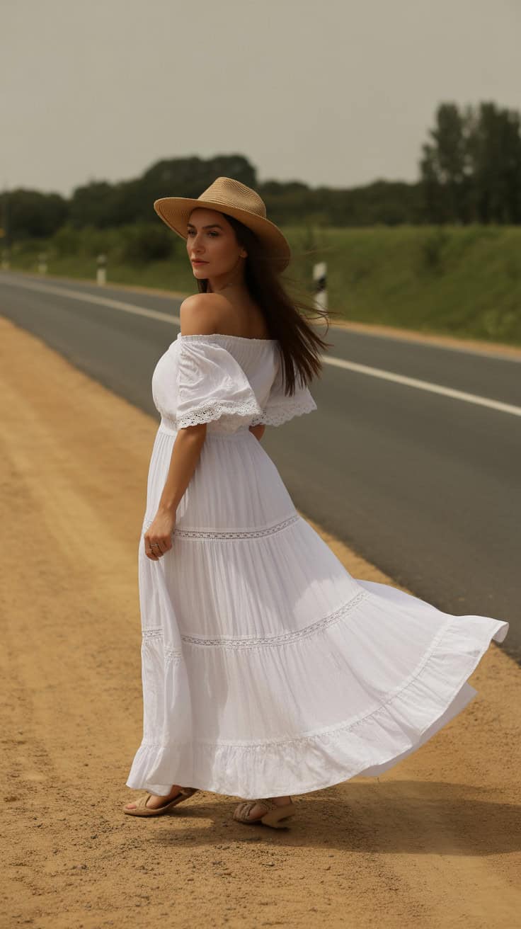 a bohemian style photograph of a woman