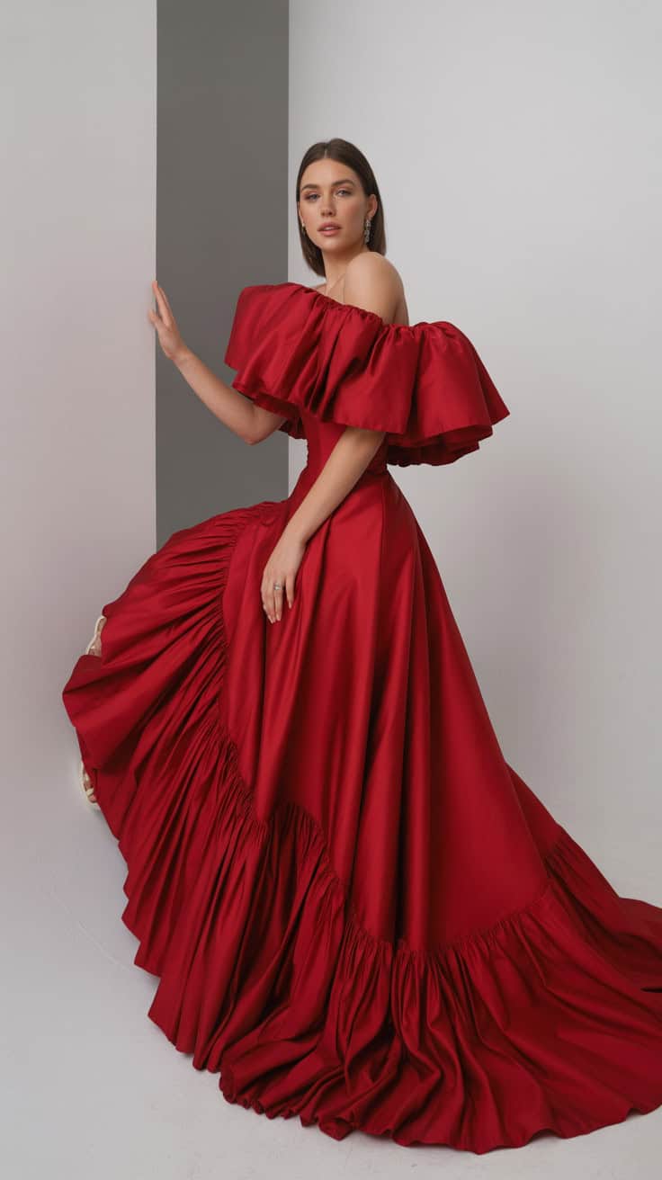 a fashion photograph of a woman in a dra BbRuFPZGSpqnjNQXGpOzhQ lp4OwzSETbuaELcttiFaXg