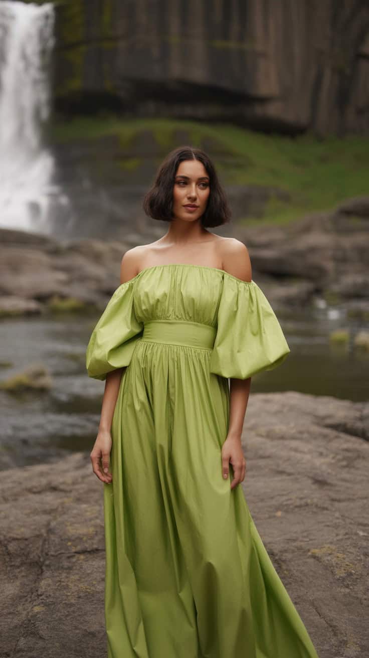 a fashion photograph of a woman in a flo C 1jxbw1QVenXNizoSPvAQ lO8dl2HwT 21Ko7H0bRncQ