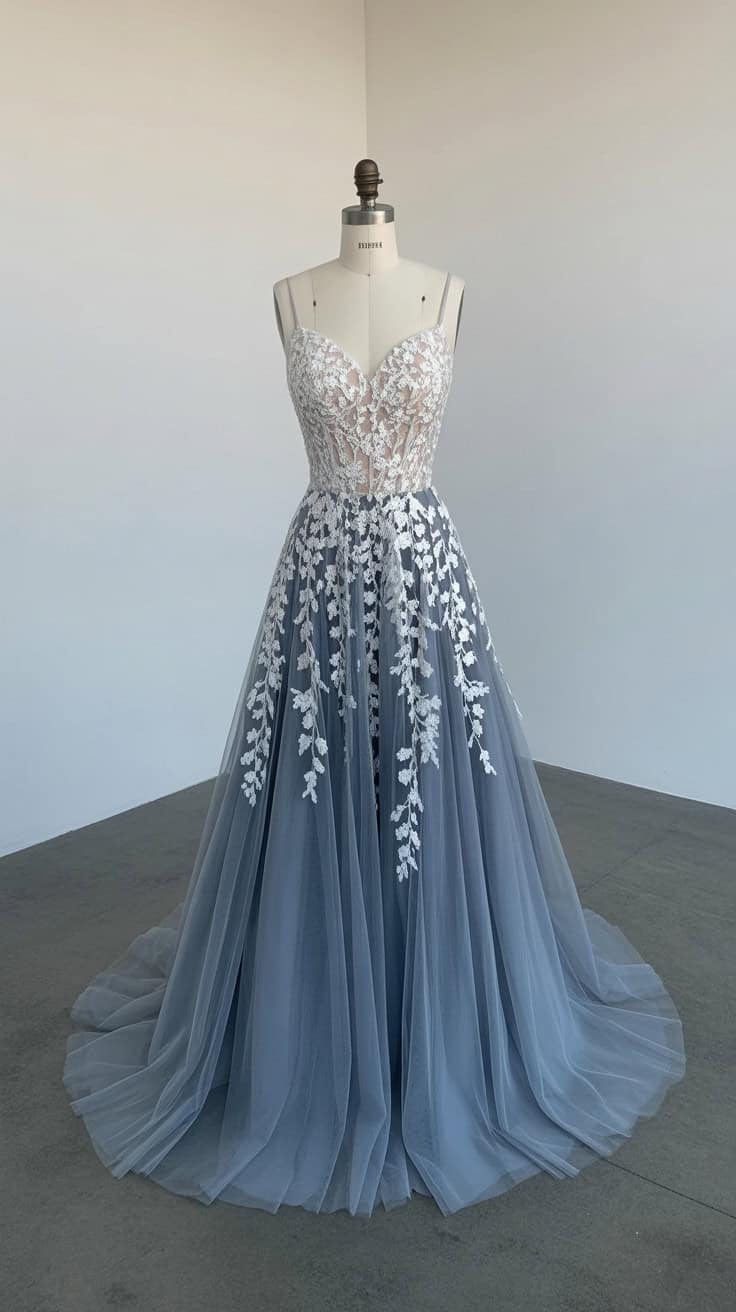 a formal evening gown displayed on a whi 0rNelkl0TIyrEfAiKJ0gIg j9m0etNzTI kOtT43DX 6A cover