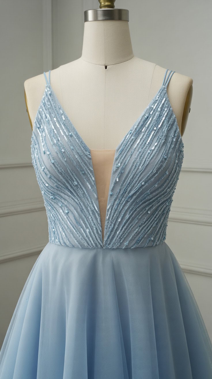 a formal evening gown displayed on a whi k QEEEt1T0KHaUYQ1Krv7A Zh8P7j8YQumo5a23Tg9DwQ