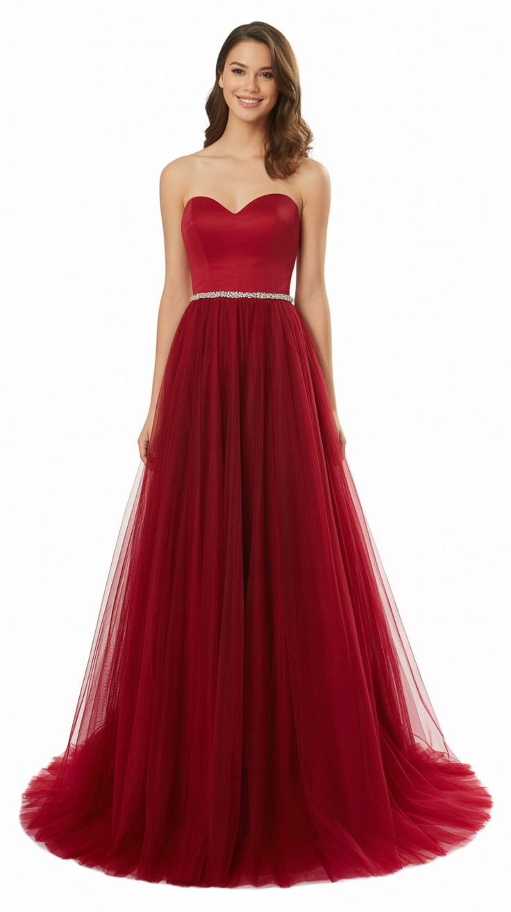 a full length formal evening gown in dee Aw xegLeS